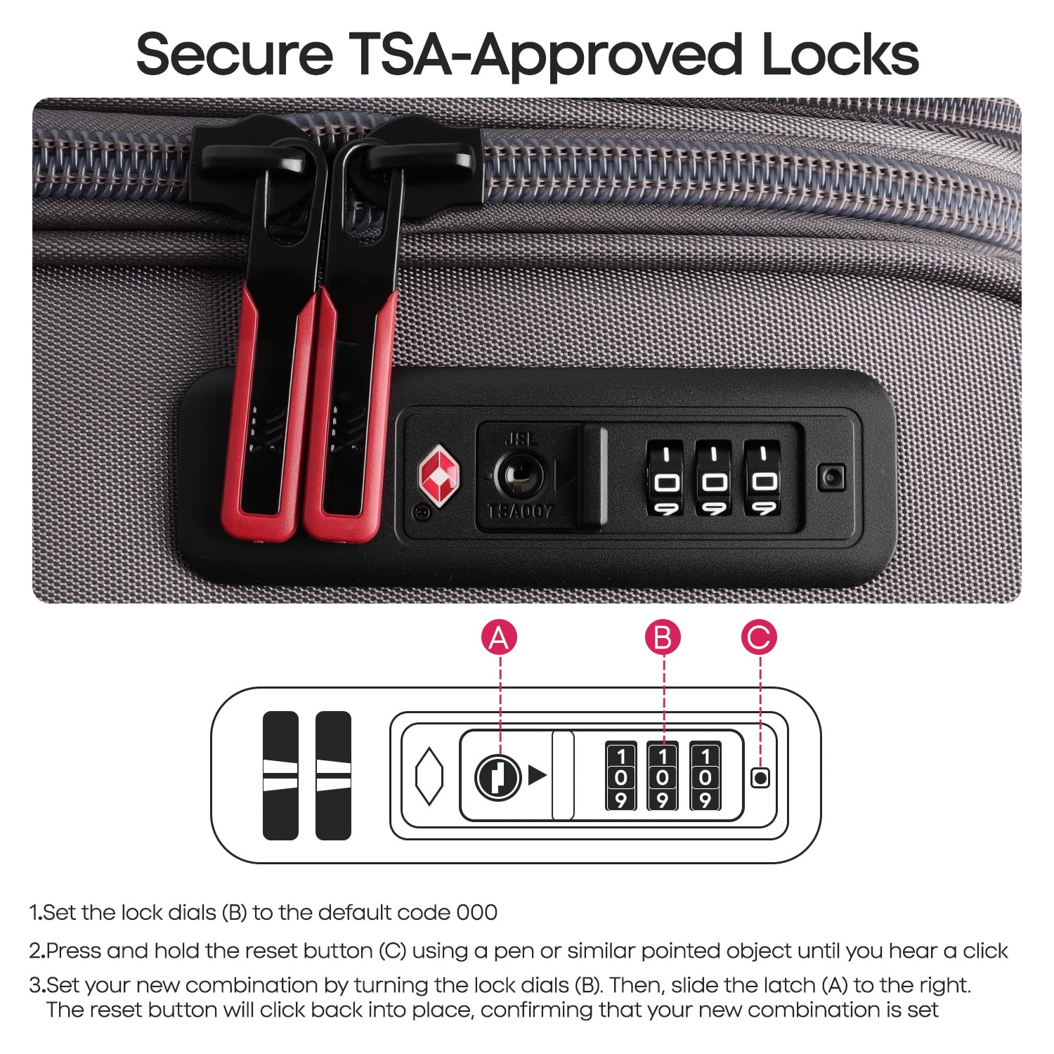 New York Xpress 2-Piece Softside Expandable Spinner Luggage Set, 22" Carry-on and 32" Checked with TSA Lock, Grey - WD8817