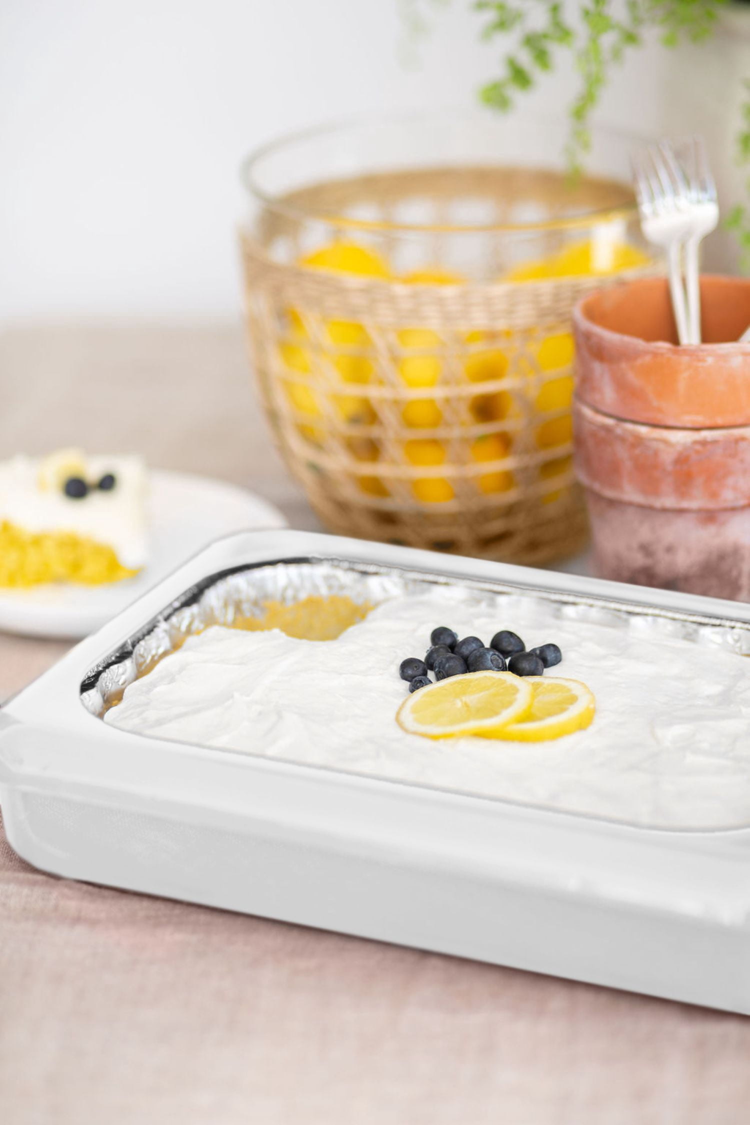 Fancy Panz Plastic 9"x13"x2" White Foil Pan Carrier 1ct