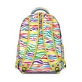 thumbnail image 2 of Zebra Pattern Students Backpack Abstract Zebra Stripes, Rainbow Zebra, Multicolor Zebra Design Modern Cute Cartoon School Bag for Student and Student, 2 of 6