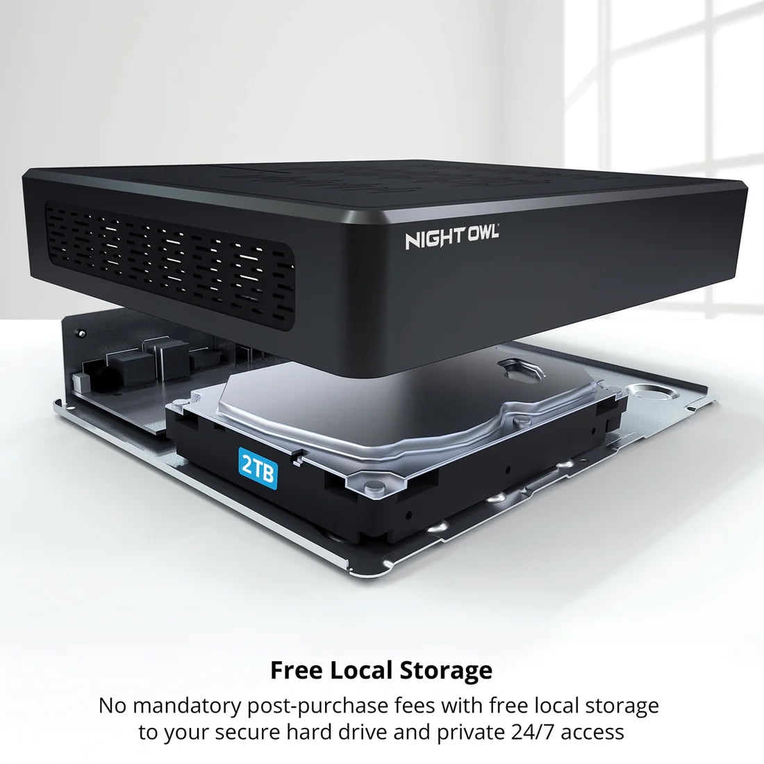 Night Owl Power over Ethernet 12 Channel 4K+ 12MP NVR Security System with 2TB HD and 6 Wired IP 4K+ Deterrence Cameras and 2 Way Audio