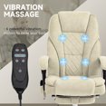thumbnail image 4 of Vinsetto Chaise de Bureau de Massage, Chaise de Jeu Inclinable, Beige, 4 of 10
