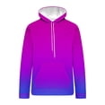 thumbnail image 5 of Hoodies for Men Gradient Color Sweatshirts Hooded Pullover Long Sleeve Sweatshirt,Casual Sweaters Crew Neck Fleece Lined Hoodies Sports Activewear with Pocket Cotton Jacket S-5XL, 5 of 6