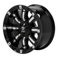 thumbnail image 5 of 18" Black With Silver Inserts 94R Wheel by RBP (Rolling Big Power) 94R-1810-70-12BP, 5 of 6
