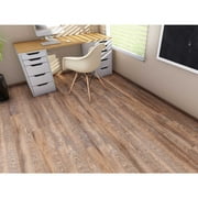 HomeStock Beachy Boho Backing Spc Waterproof Flooring Planks, Golden Beige 4Mm X 7" X 48" With 20Mil Wear Layer And I4F Click Lock, 30 Sq Ft Floor Plank/Case