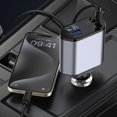 thumbnail image 2 of Wmool 120W 4-in-1 Fast Car Phone Charger Retractable Cable with Projection Star Light, 2 of 8