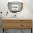 thumbnail image 4 of 20"x18" White Ceramic Undermount Sink for Bathroom / European Design, Acid-Resistant in Commercial Bathrooms, 4 of 4