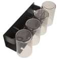 thumbnail image 1 of Soporte para cepillos de dientes sin perforaciones, soporte de pared para cepillos, estante de almacenamiento con tazas, 1 of 7