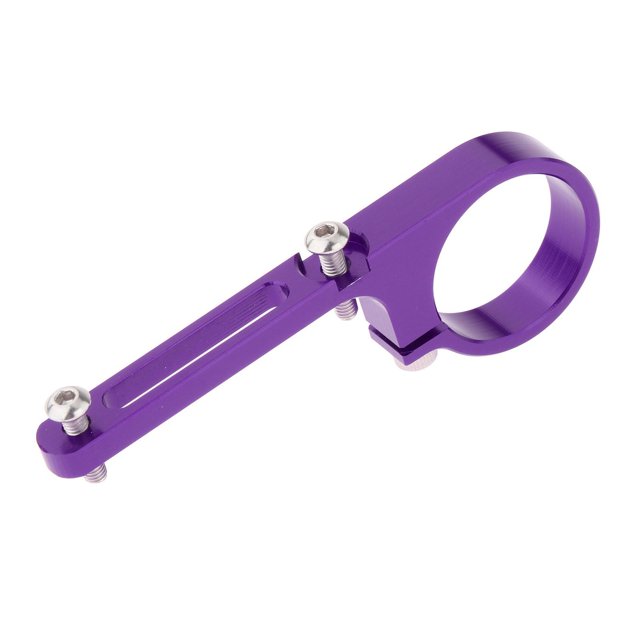 Adaptador de abrazadera de cambio delantero de aleación, Clip de conversión, montaje de palanca de cambios delantera de 22mm Púrpura Sharpla Abrazadera de cambio delantero