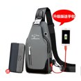 thumbnail image 3 of Bolso de pecho para hombre, nuevo estilo de moda, estilo coreano, informal, deportivo, impermeable, Oxford, bandolera de pecho para hombre, bolso de mensajero de hombro, 3 of 5