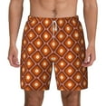 thumbnail image 2 of Picia 60s and 70s Aesthetic pattern Mens Swim Trunks with Compression Liner Stretch Beach Shorts Quick Dry with Zipper Pockets No-Chafing Board Shorts-Medium, 2 of 9