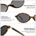thumbnail image 4 of Retro Oval Sunglasses for Women Vintage 90s Y2K Trendy Designer Sun Glasses, 4 of 6