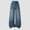 X-416Blue, variant on YMNXA Big Kids Girls Denim Pants High Waist Straight Fit Wide Leg Comfortable Fashion Trousers With Pockets Streetwear For Casual Daily Wear,Black,12-13 Years