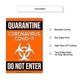 thumbnail image 2 of Warning Do Not Enter Display Quarantine Disease Outdoor Health and Safety Office Notice Novelty Aluminum Metal Sign 8"x12", 2 of 5