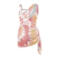 thumbnail image 5 of Whosucclay Tie Dye Sunburst Girls One Piece Swimsuit with Mesh Cover Up, Adjustable Strap Girls' One Piece Swimwear for Teen Girls, Cute, 17-18 Years Old, 5 of 10