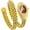 Gold Red, variant on Dress Gold-Tone Women’s Bangle Watch – Unique Snake Dial Elegant Spiral Twist Cuff Quartz Bracelet Wristwatch, Fashion Dainty Wrap Watch for Ladies