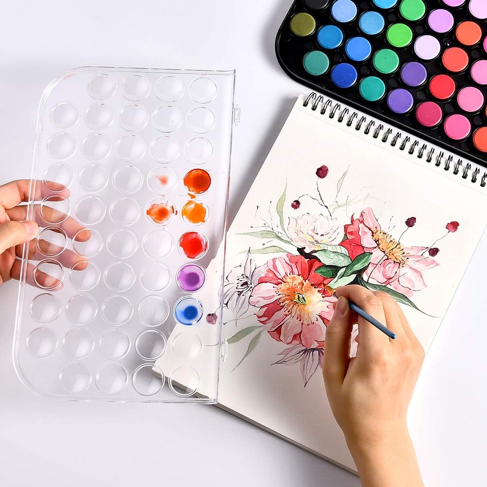 Rainbow in a Box, Washable Watercolor Paints Set, High-Quality Pigments for Safe and Endless Artistic Adventures, Travel-Friendly Companion for All Ages