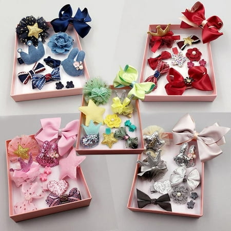 10PCS Kids Baby Girls Bowknot Hair Clips Lace Flower Barrette Pins Gift Set Box | Walmart Canada 10PCS Kids Baby Girls Bowknot Hair Clips Lace Flower Barrette Pins Gift Set Box | Walmart Canada