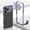 Purple, variant on ELEHOLD Metal Frame Case For iPhone 17 Pro , Metal Frame Heat Dissipation Net Detachable Lens Cap Rugged Shockproof Bumper Frame Phone Case Cover For iPhone 17 Pro,Blue