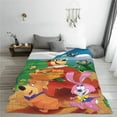thumbnail image 6 of Yogi Bear Blanket Cute Character All Season Warm Fuzzy Plush Throw Blankets Soft Flannel Blankets for Couch Chair Bed Travel Home Decor 50"X40", 6 of 8