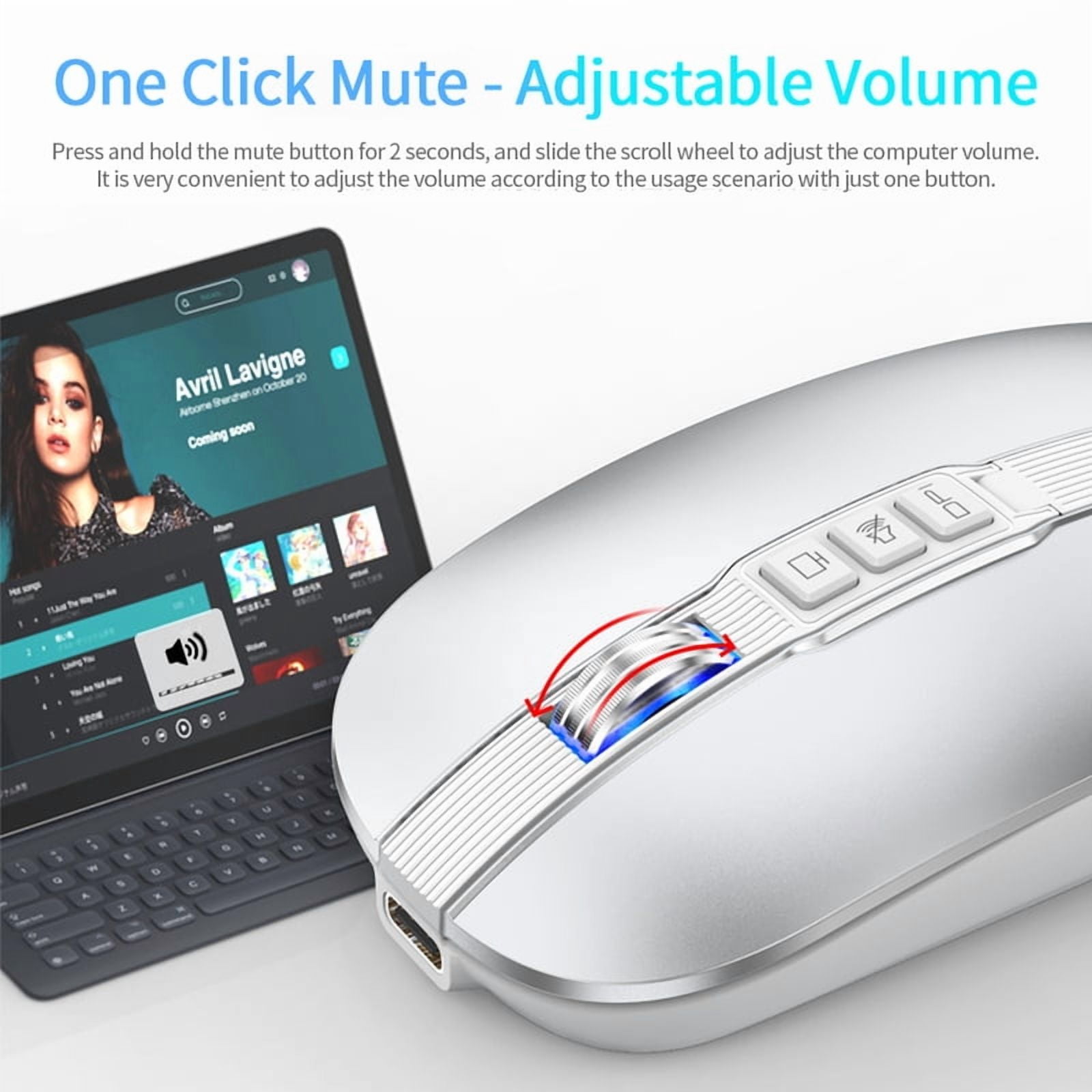 M113 Bluetooth Wireless Mouse 2.4G Wireless Office Mouse Tablet PC Notebook Dual Mode USB Charging Mute Mouse