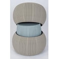 thumbnail image 4 of Keter Ensemble de Mobilier Urbain en Tricot Douillet 3 Pcs, Table Compacte Intérieure/extérieure et 2 Poufs, 4 of 16
