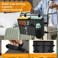 thumbnail image 4 of Grusce Walker Bag with Cup Holder, Walker Storage Bags, Multi Pockets Walker  Hands-Free Attachment Basket, Mobility Aid Accessory Pouch for Elderly, Senior-Black, 4 of 11