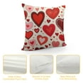 thumbnail image 4 of Nawypu  Valentine's Day Pillow Covers, Valentines Red Hearts Love You More Decorative Pillowcases for Home Sofa Couch Cushion Decor Decoration, 4 of 5
