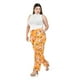 thumbnail image 2 of Pantalon estampado de flores Roman Fashion /Tallas Extras, 11350 (Mostaza) amarillo 40, 2 of 5