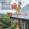 thumbnail image 5 of Outsunny Metal Rooster Weathervane, Roof Mount Outdoor Weather Vanes, 5 of 9