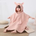thumbnail image 5 of Cotton gauze children can wear hooded cloak bath towel for swimming, 5 of 6