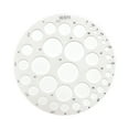 thumbnail image 3 of Rongfmy Circle Drawing Ruler Acrylic Round Hole Ruler for Building Formwork Painting 3 to 25 mm, 3 of 9