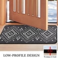 thumbnail image 3 of Black and White Geometric Boho Pattern Door Rugs,Washable Non Slip Door Mats Indoor,Decorative Door Mats,Entry Mat Indoor for Entrance,Bedroom,Kitchen,Bathroom,30"x17", 3 of 6