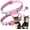 Pink, variant on Puppy Collar with Bell, 2 Pack Girl's Small Dog Collar with Bell Nylon Cute Female Cat Collars Adjustable for XXS XS Little Small Girl's Kitten Dogs