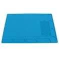 thumbnail image 2 of Silicone Maintenance Pad, Non Slip Long Service Life Soldering Mat Heat Insulation Blue For Phone, 2 of 8