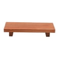 thumbnail image 4 of Elevador de madera vintage: pedestal rectangular para exhibición y almacenamiento Marrón, 4 of 9