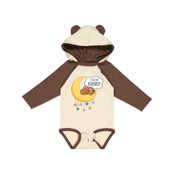 Inktastic I Love My Nanny Boys or Girls Long Sleeve Baby Bodysuit