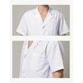 thumbnail image 3 of White Short Sleeve Health Nurse Medical Laboratory Lab Coat Unisex, 3 of 4