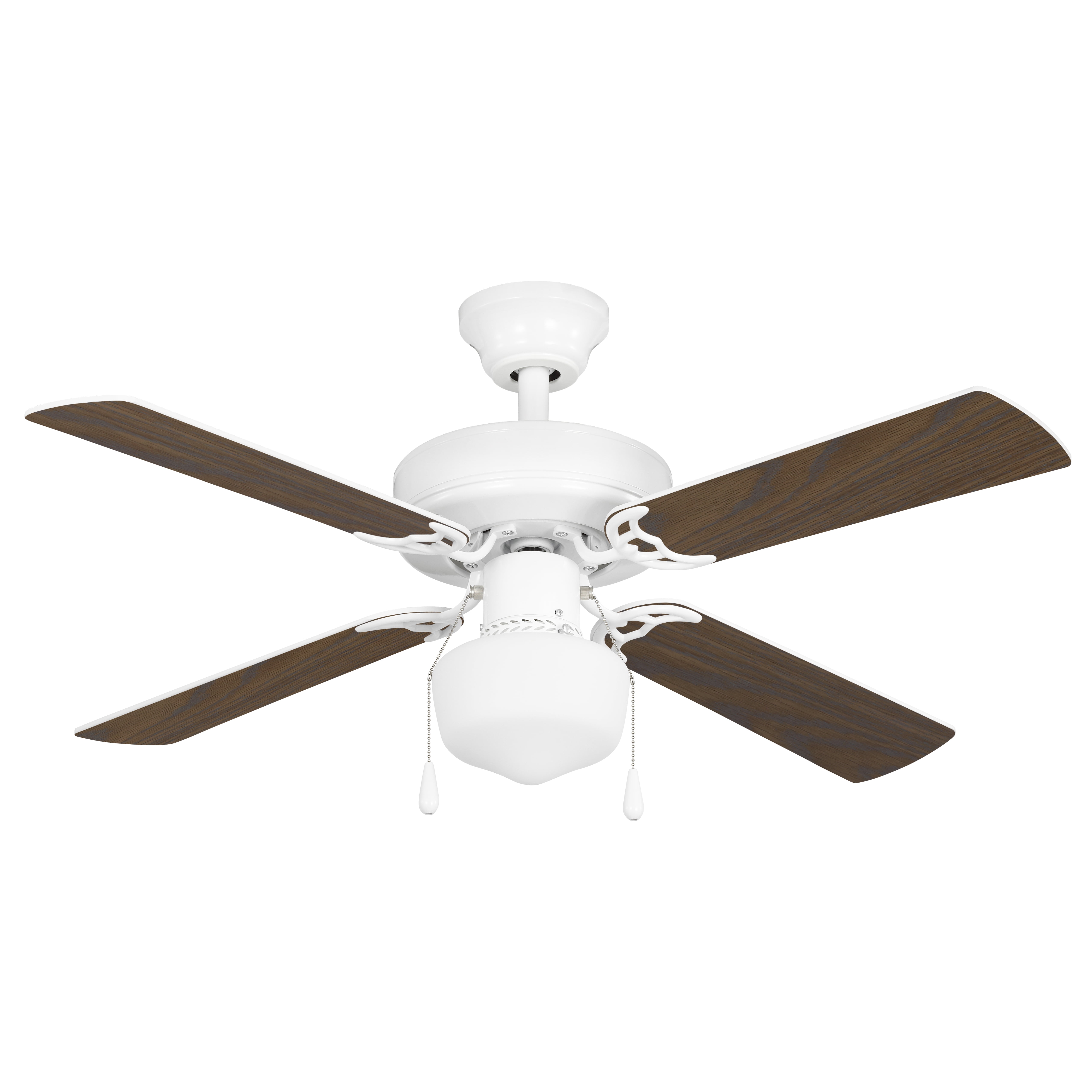 Mainstays 42 Inch Indoor Downrod Ceiling Fan White