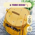 thumbnail image 4 of Craftbud Crochet Bag Yarn Organizer, Durable Knitting Bag For Crocheting Organizer Accessories, Mustard, 4 of 6