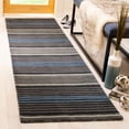 thumbnail image 2 of SAFAVIEH Martha Stewart Living Harmony Stripe Wool Area Rug, Wrought Iron, 9' x 12', 2 of 5