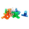 Unique Bargains 12 Pieces Multicolor Household Shool Plastic Round Binder Clips