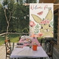 thumbnail image 4 of Welcome Peeps Easter Bunny House Flag 28x40 Inch Double Sided Burlap Large Floral Leaves Rabbit Butterfly Spring Holiday Yard Outdoor Decoration, 4 of 6