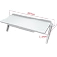 thumbnail image 3 of Plastic TV Top Shelf Screen Storage shelf computer monitor Bracket Rack L 11.81x4.45 inch White, 3 of 9
