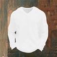 thumbnail image 3 of fatyb Men's Long Sleeve T Shirts Big and Tall V Neck Loose Tops Lightweight Casual Basic Tee for Men, 3 of 7