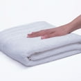 Egyptian Cotton with Dryfast 30"W x 54"W White Bath Towel
