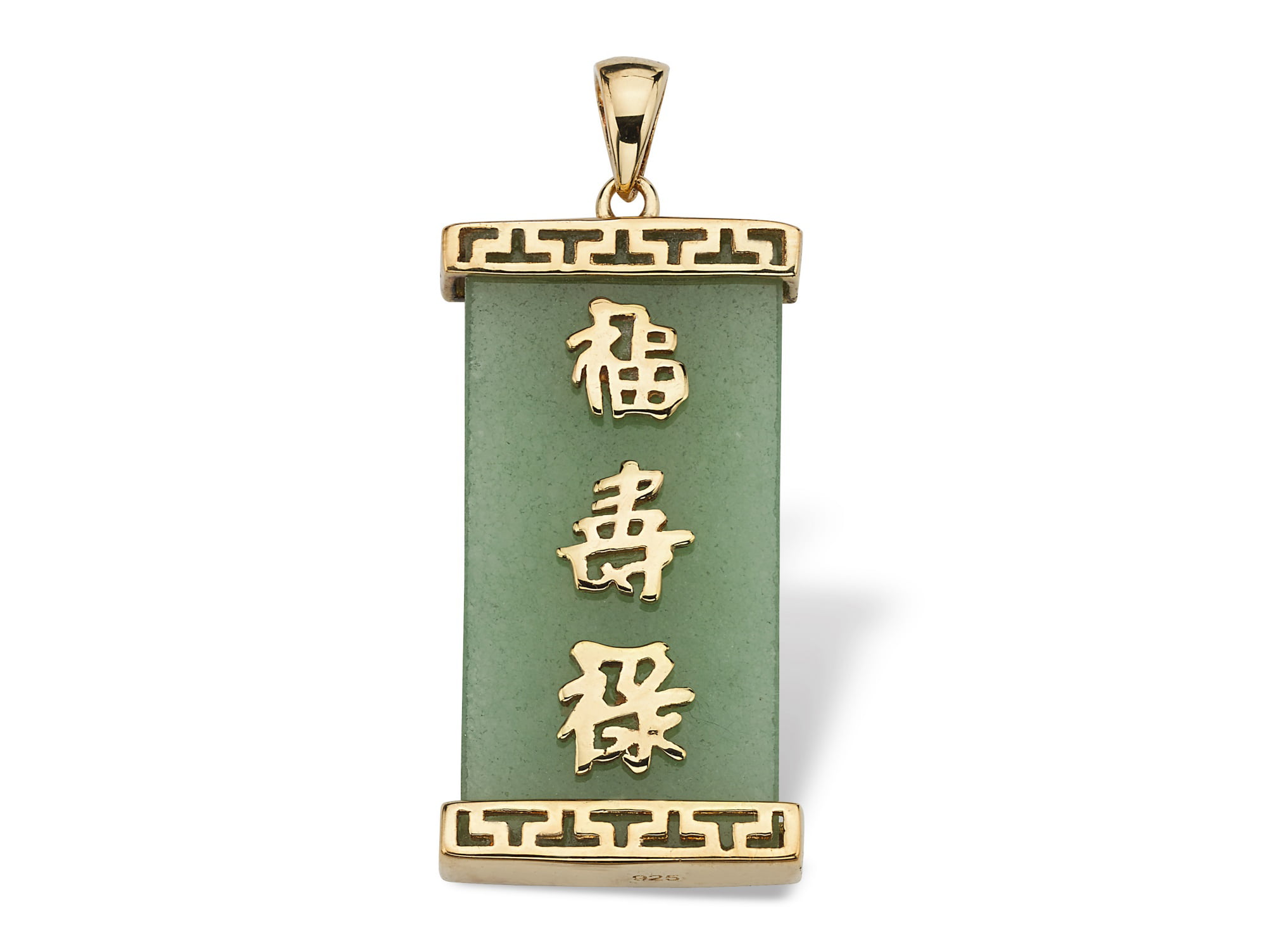 Details about   14k Gold Finish Good luck Green Jade Smiling Buddha Box Chain Necklace beautiful 