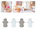 thumbnail image 4 of 4 Pcs Serviette Hygiénique Réutilisable, Absorption Régulière Sans Fuite, Respirante pour Femmes avec Design Lavable et Meilleur Graphène, 4 of 8