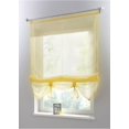 thumbnail image 1 of Estor romano de 1 pieza con trabillas, color amarillo, ancho x alto 140 x 155 cm, cortinas para cocina, transparentes, estor con trabillas, cortinas, voile moderno, 1 of 5