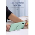 thumbnail image 3 of Kickstand Case Compatible with iPhone 12 Pro Max, Soft Silicone Protective Case Cover with 360°Rotatable Ring Holder (Green, iPhone 12 Pro Max), 3 of 14
