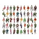 thumbnail image 5 of 50x 1:87 pintadas de personas para modelo Tren Decoración de escritorio Sunnimix Mini figuras pintadas, 5 of 7